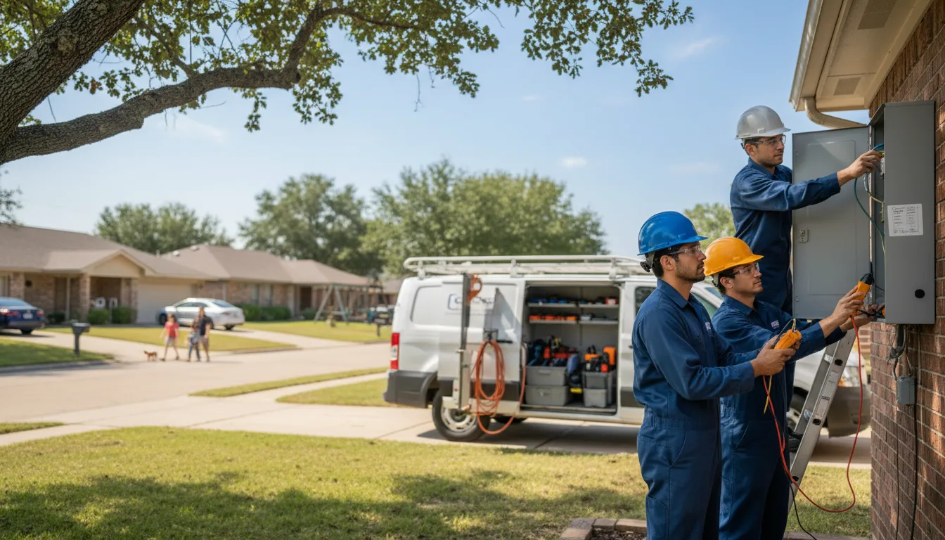 Certified electrician providing emergency electrical services in Big Lake, TX